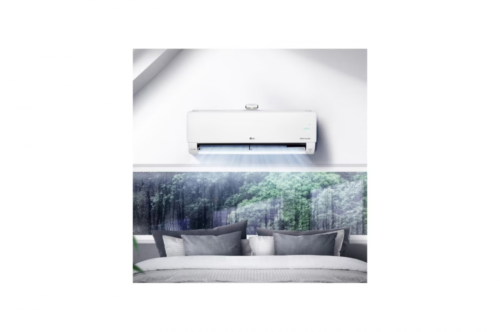 LG DUALCOOL havo tozalash funksiyali, Dual Inverter konditsioneri 27 m² gacha, PM 1.0 chang sensori