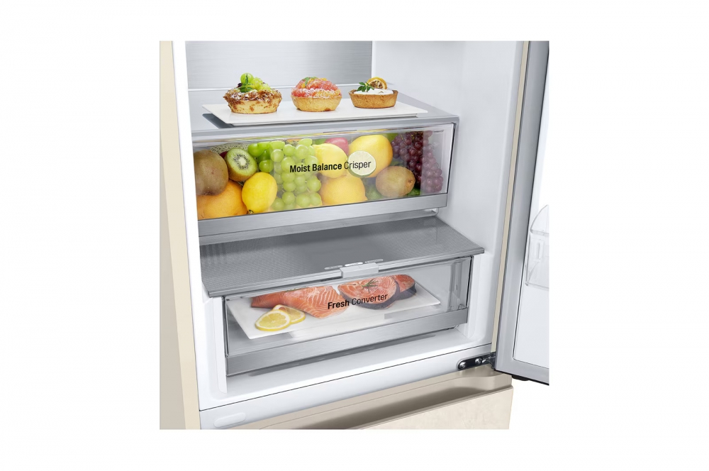 Холодильник GC-B459FEPW LG DoorCooling+™ 344л