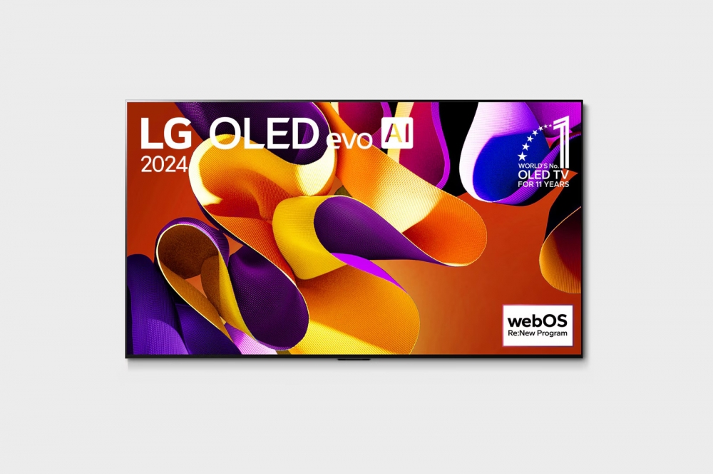 55-дюймовый телевизор Smart TV LG OLED evo AI G4 4K OLED55G4