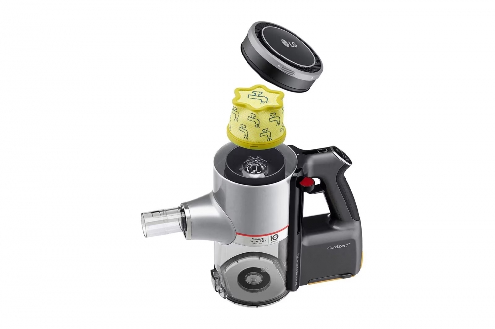 LG CordZero A9 PRO Kompressorтм simsiz changyutkichi, Power Drive Nozzle™ uchligi, 200 Vt, invertorli motor