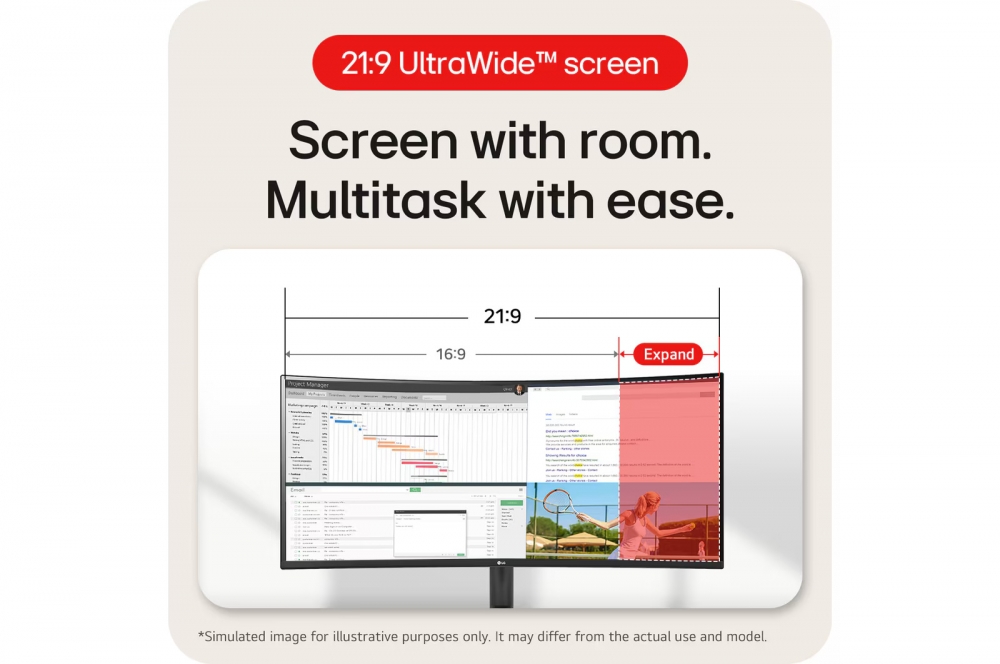 Изогнутый монитор 34" UltraWide QHD