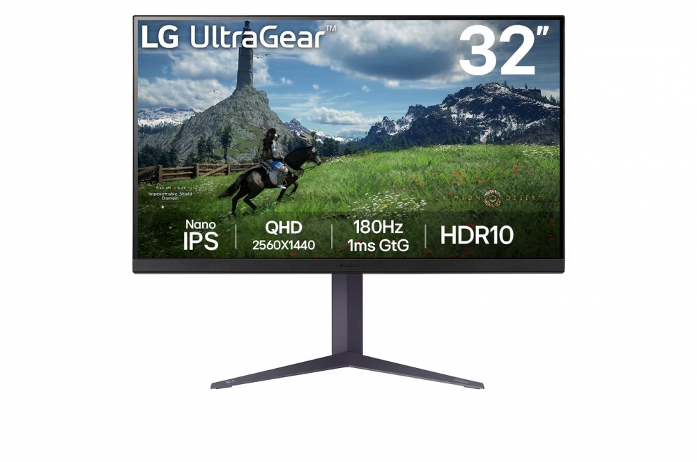 32-дюймовый игровой монитор UltraGear™ QHD Nano IPS с частотой обновления 180Hz | 1ms (GtG), HDR10
