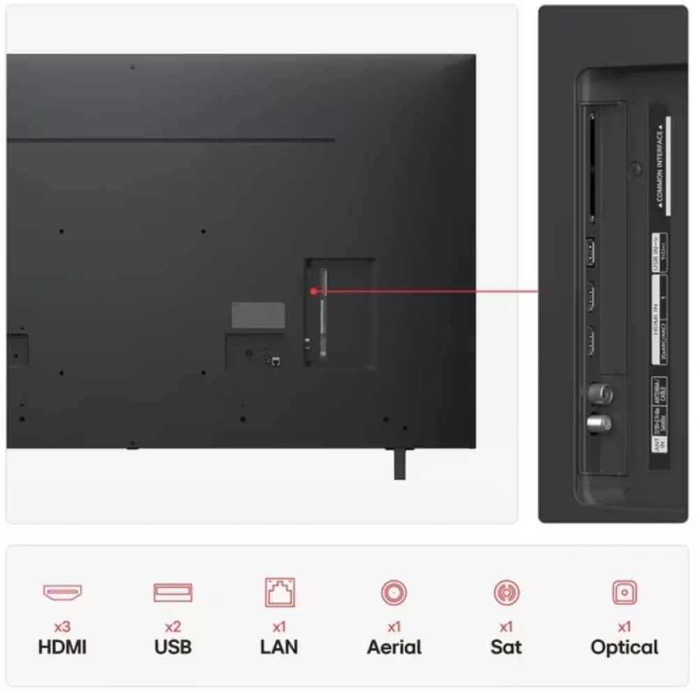 43 dyuymli Smart TV LG QNED AI QNED80 4K 2024