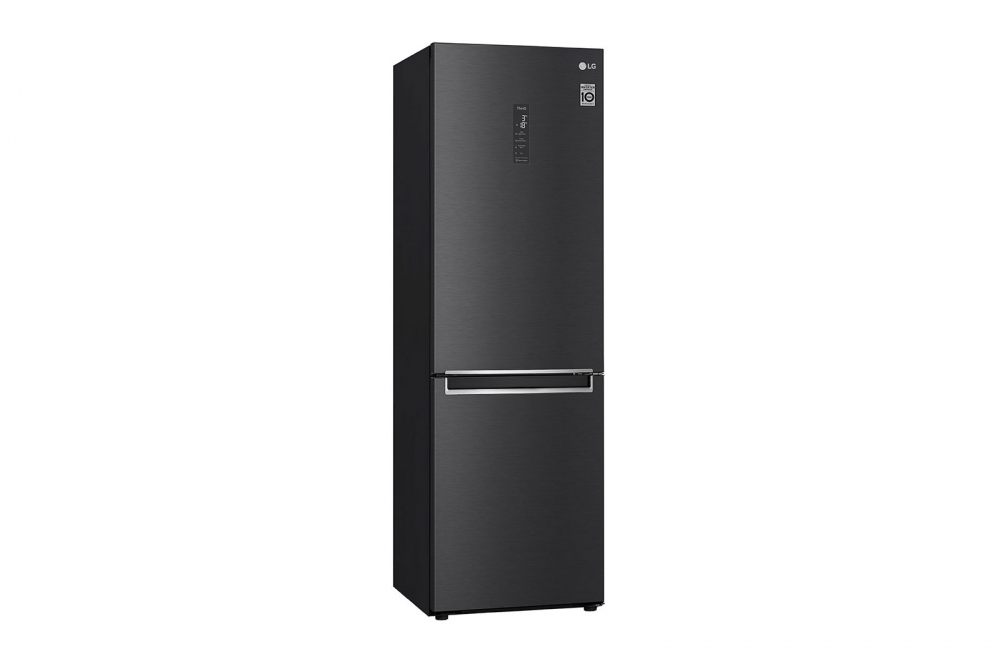 Холодильник LG с нижней морозильной камерой |Объем 341 л | Черный | DoorCooling⁺™ | Smart Inverter Compressor