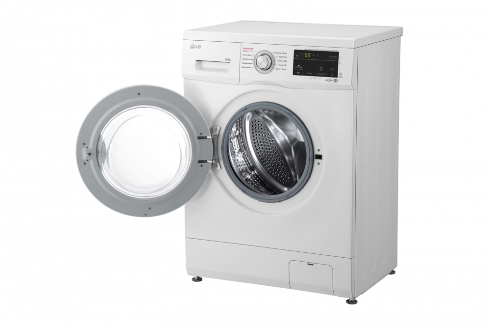LG Direct Drive texnologiyali kir yuvish mashinasi, 6,5 kg, 6 Motion, Steam™ bugʻ bilan kir yuvish