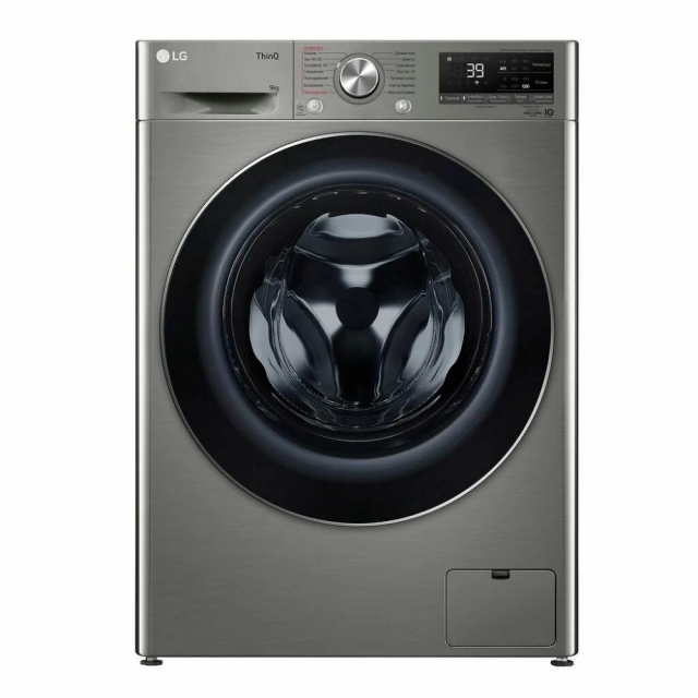 Узкая стиральная машина LG с технологией AIDD, 9кг