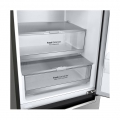Холодильник LG с нижней морозильной камерой | Серый |Объем 341 л | DoorCooling+™ | Smart Inverter Compressor