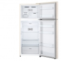 Холодильник LG с верхней морозильной камерой | Объем 395 л | Бежевый | DoorCooling+™ | HygieneFresh+™ | Smart Inverter Compressor