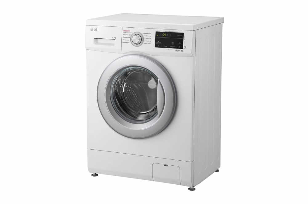 LG Direct Drive texnologiyali kir yuvish mashinasi, 6,5 kg, 6 Motion, Steam™ bugʻ bilan kir yuvish