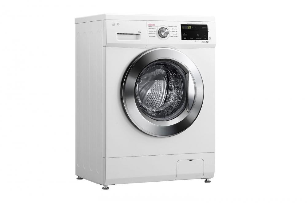 Direct Drive texnologiyali LG kir yuvish mashinasi, 7 kg, 6 Motion, Steam™ bugʻ bilan kir yuvish