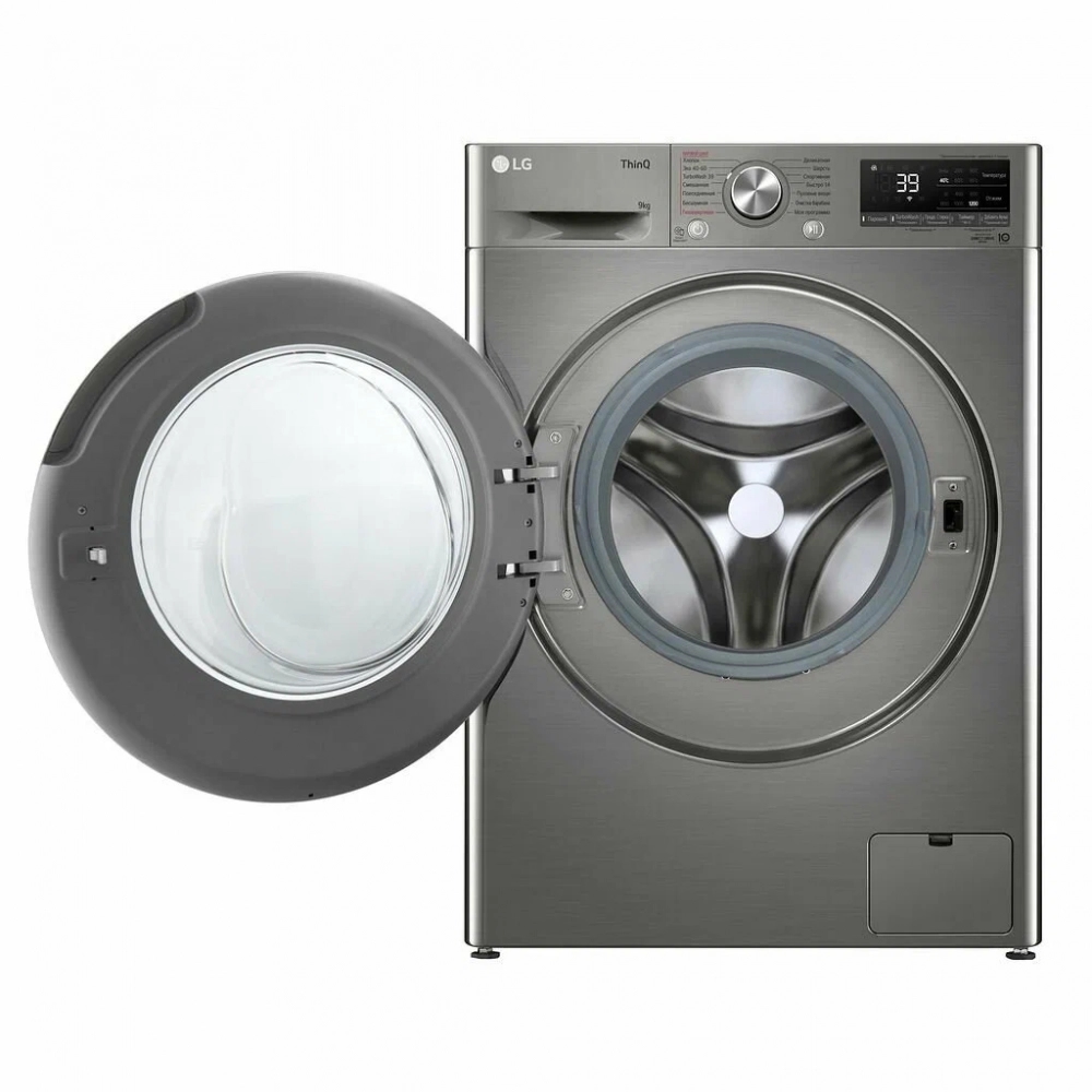 Узкая стиральная машина LG с технологией AIDD, 9кг