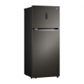 Холодильник LG с верхней морозильной камерой | Объем 395 л | Черный | DoorCooling+™ | HygieneFresh+™ | Smart Inverter Compressor