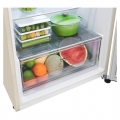 Холодильник LG с верхней морозильной камерой | Объем 395 л | Бежевый | DoorCooling+™ | HygieneFresh+™ | Smart Inverter Compressor