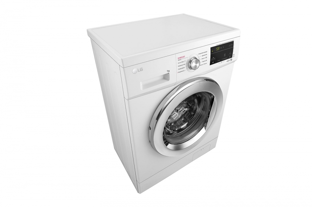 Direct Drive texnologiyali LG kir yuvish mashinasi, 7 kg, 6 Motion, Steam™ bugʻ bilan kir yuvish