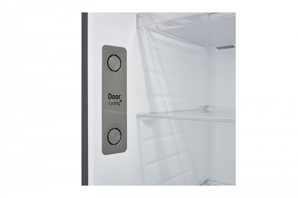 Hajm 461 l | Yuqori muzlatkich kamerali LG sovitkich | Kulrang | DoorCooling+™ | HygieneFresh+™ | Smart Inverter Compressor