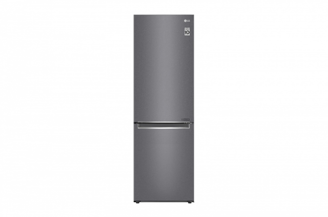 Холодильник LG с нижней морозильной камерой |Объем 341 л | Серый | DoorCooling+™ | Smart Inverter Compressor