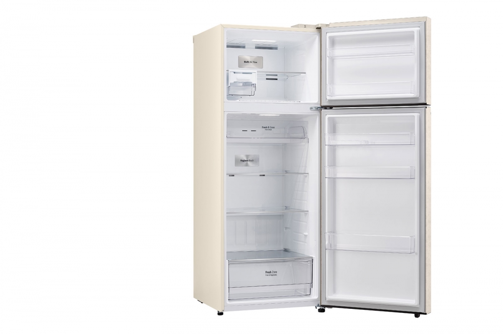 Холодильник LG с верхней морозильной камерой | 461 л | Бежевый | DoorCooling+™ | HygieneFresh+™ | Smart Inverter Compressor