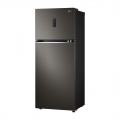 Холодильник LG с верхней морозильной камерой | Объем 395 л | Черный | DoorCooling+™ | HygieneFresh+™ | Smart Inverter Compressor