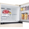 Холодильник LG с верхней морозильной камерой | Объем 395 л | Бежевый | DoorCooling+™ | HygieneFresh+™ | Smart Inverter Compressor