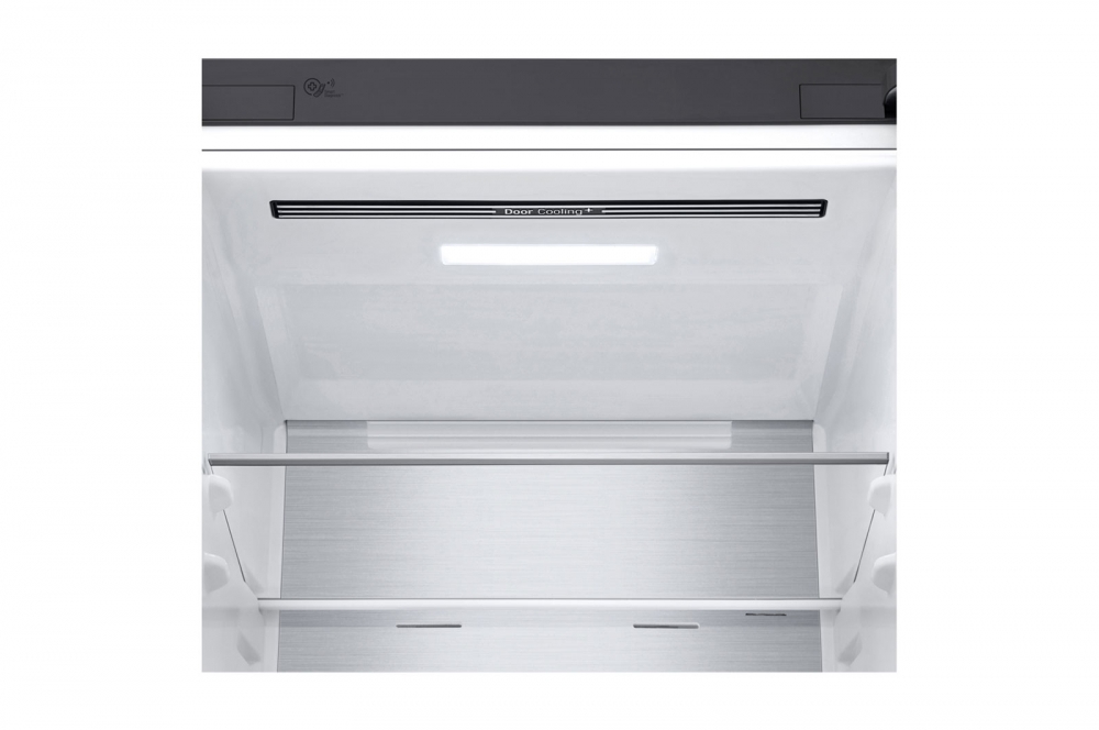 Холодильник LG с нижней морозильной камерой | Серый |Объем 341 л | DoorCooling+™ | Smart Inverter Compressor