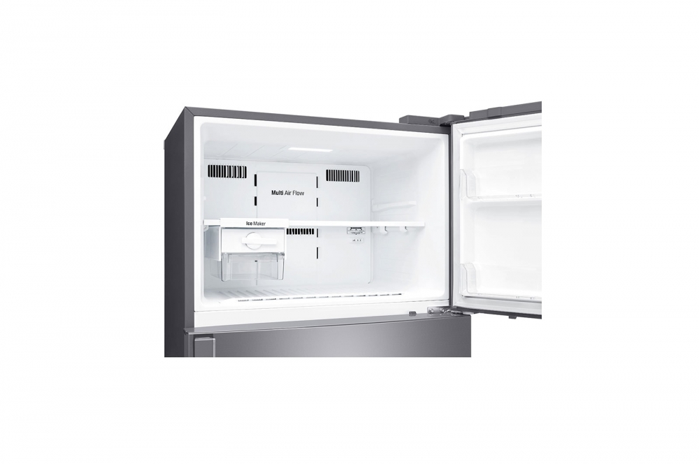 Hajm 506 l | Yuqori muzlatgich kamerali LG sovutgich | Kulrang | DoorCooling⁺™ | Linear Inverter Compressor