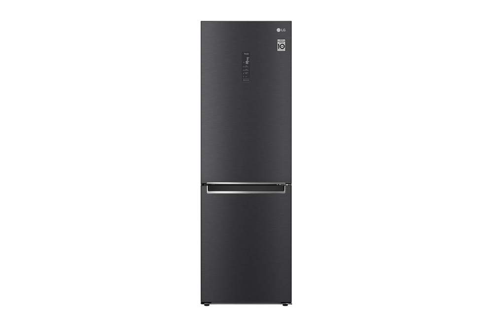 Холодильник LG с нижней морозильной камерой |Объем 341 л | Черный | DoorCooling⁺™ | Smart Inverter Compressor