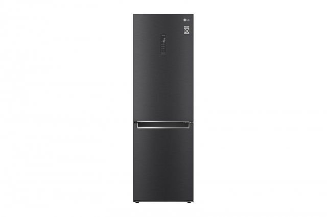 Холодильник LG с нижней морозильной камерой |Объем 341 л | Черный | DoorCooling⁺™ | Smart Inverter Compressor