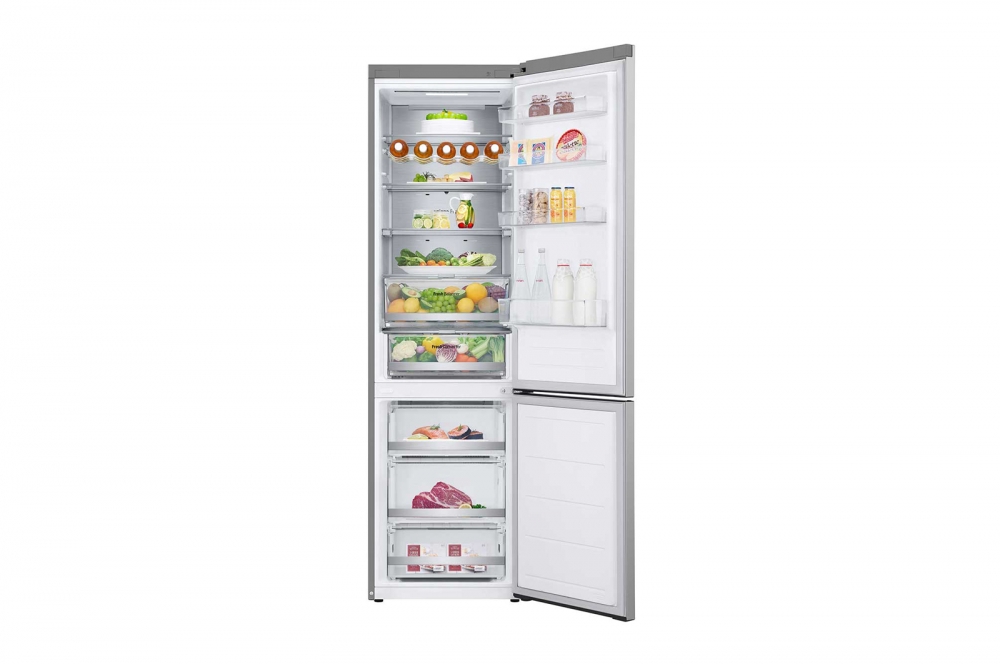 Холодильник LG GC-B509FNZW с нижней морозильной камерой, 387л