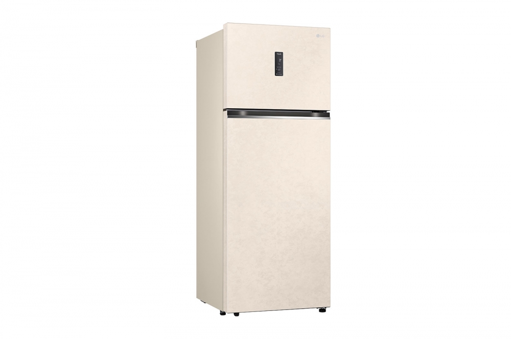 Холодильник LG с верхней морозильной камерой | 461 л | Бежевый | DoorCooling+™ | HygieneFresh+™ | Smart Inverter Compressor