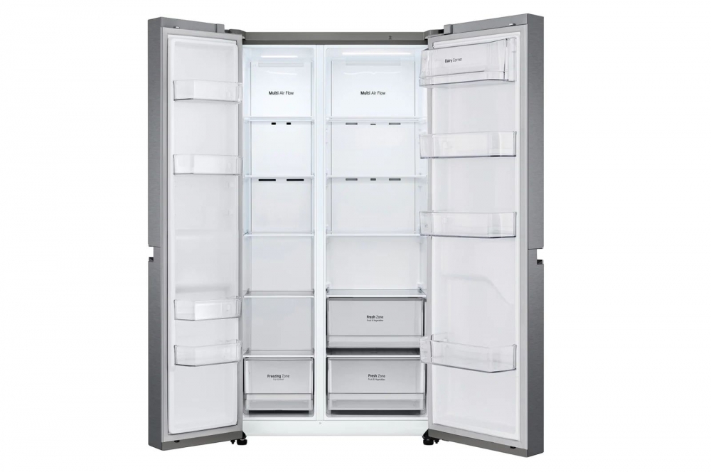Холодильник LG Side-by-Side, 643 л,  Smart Инверторный компрессор, технология Multi Air Flow