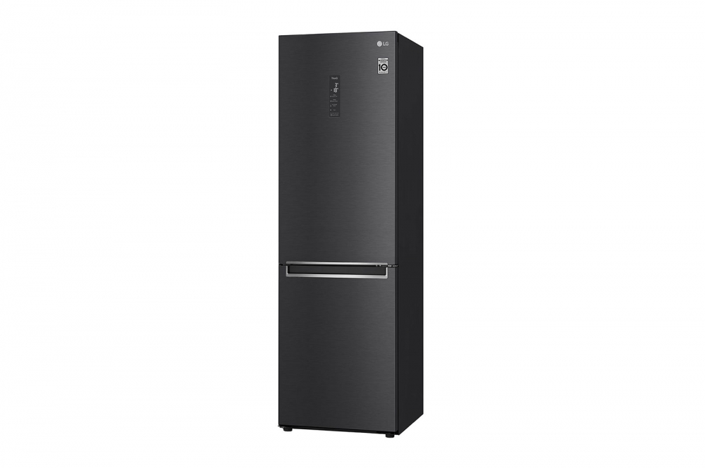 Холодильник LG с нижней морозильной камерой |Объем 341 л | Черный | DoorCooling⁺™ | Smart Inverter Compressor