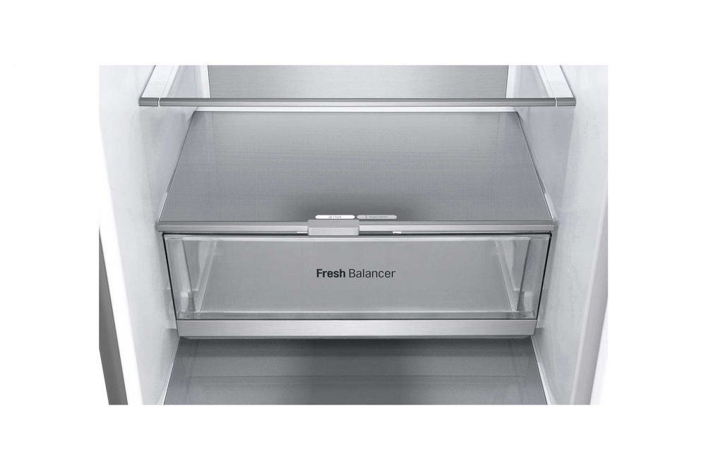 Холодильник LG GC-B509FNZW с нижней морозильной камерой, 387л