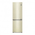 Холодильник LG с нижней морозильной камерой | Бежевый | DoorCooling+™ | Объем 341 л | Smart Inverter Compressor