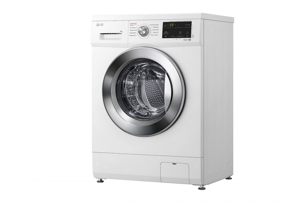 Direct Drive texnologiyali LG kir yuvish mashinasi, 7 kg, 6 Motion, Steam™ bugʻ bilan kir yuvish