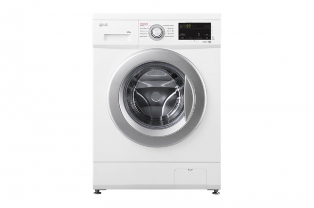 LG Direct Drive texnologiyali kir yuvish mashinasi, 6,5 kg, 6 Motion, Steam™ bugʻ bilan kir yuvish