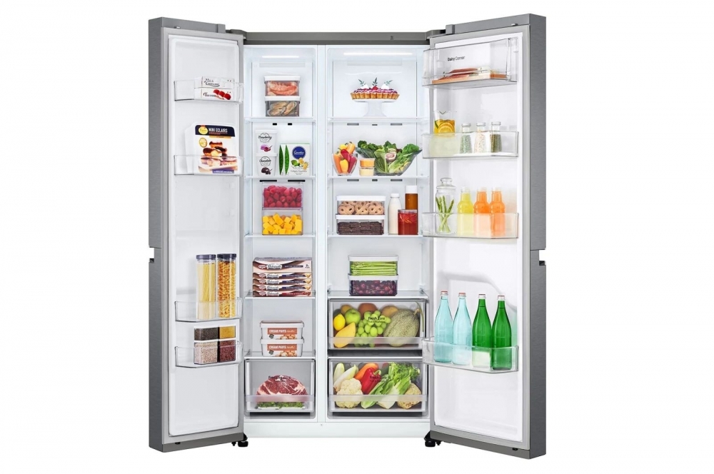 Холодильник LG Side-by-Side, 643 л,  Smart Инверторный компрессор, технология Multi Air Flow