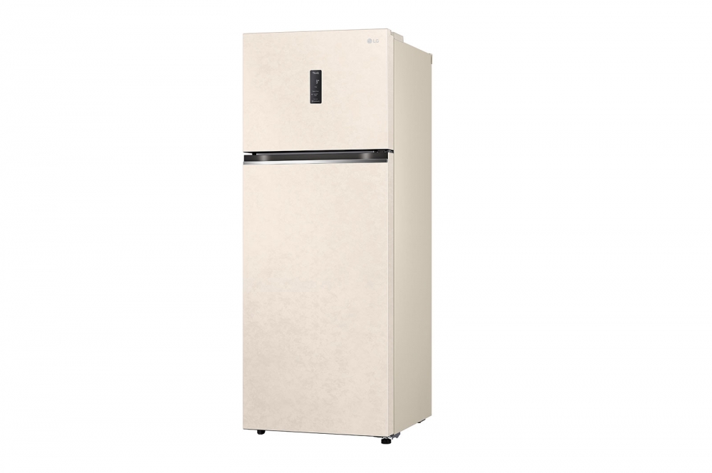 Холодильник LG с верхней морозильной камерой | 461 л | Бежевый | DoorCooling+™ | HygieneFresh+™ | Smart Inverter Compressor