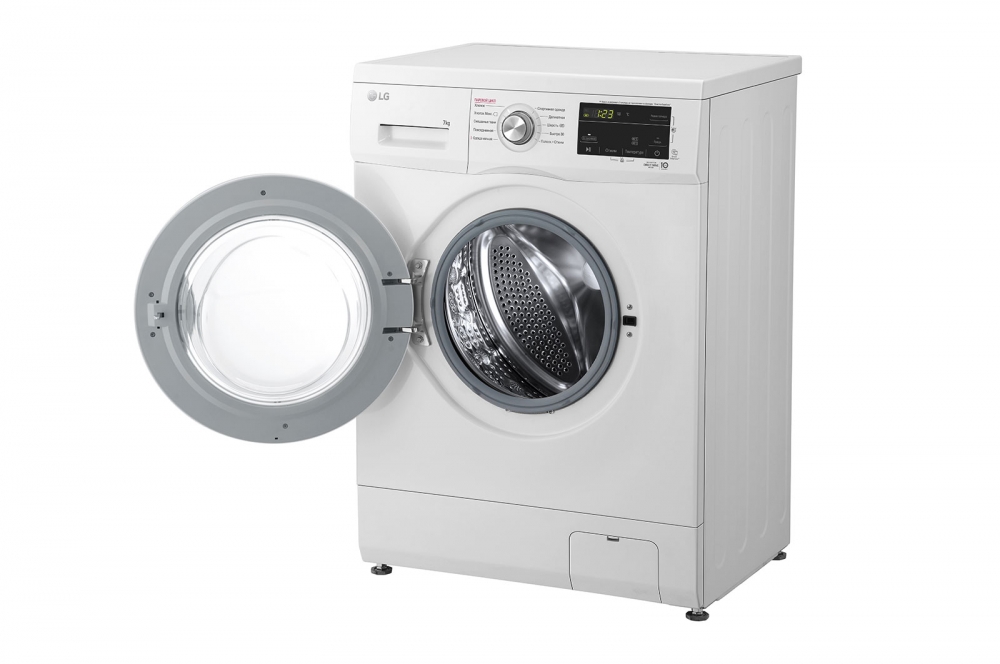 Direct Drive texnologiyali LG kir yuvish mashinasi, 7 kg, 6 Motion, Steam™ bugʻ bilan kir yuvish
