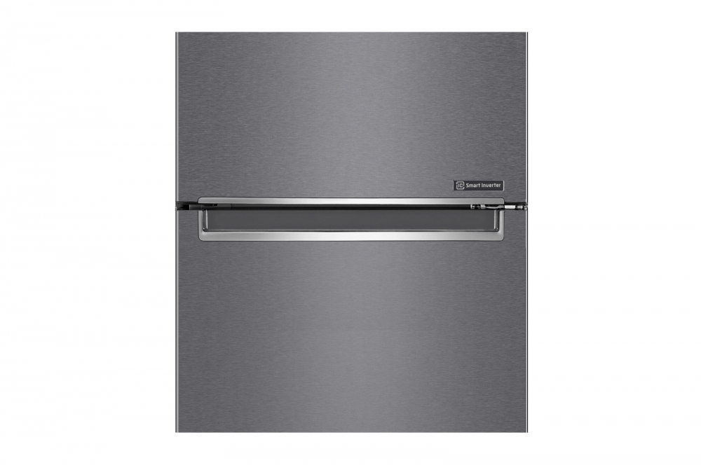 Холодильник LG с нижней морозильной камерой |Объем 341 л | Серый | DoorCooling+™ | Smart Inverter Compressor