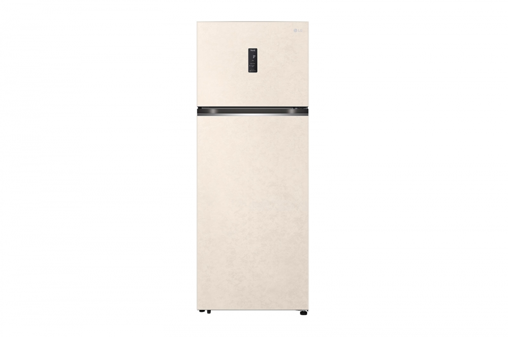 Холодильник LG с верхней морозильной камерой | 461 л | Бежевый | DoorCooling+™ | HygieneFresh+™ | Smart Inverter Compressor