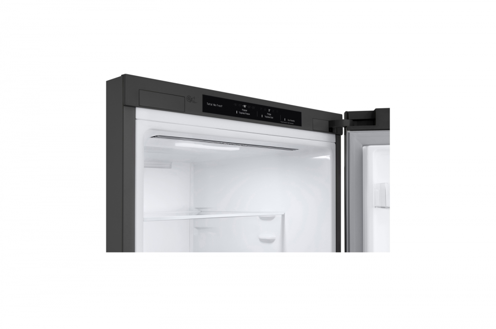 Холодильник LG с нижней морозильной камерой |Объем 341 л | Серый | DoorCooling+™ | Smart Inverter Compressor