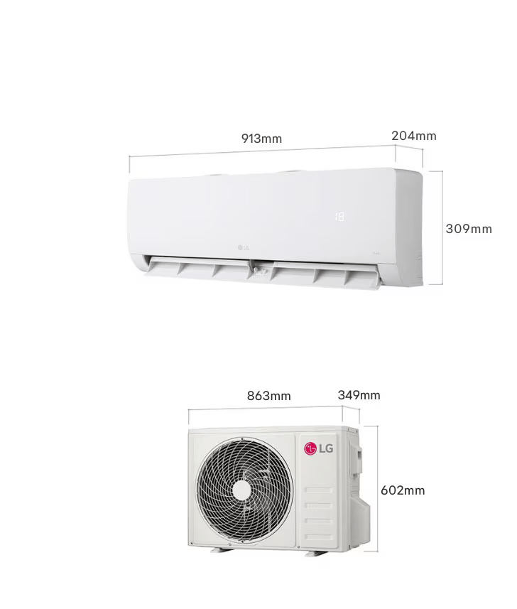 Кондиционер LG Inverter Pro | 54 м² | Охлаждение, обогрев