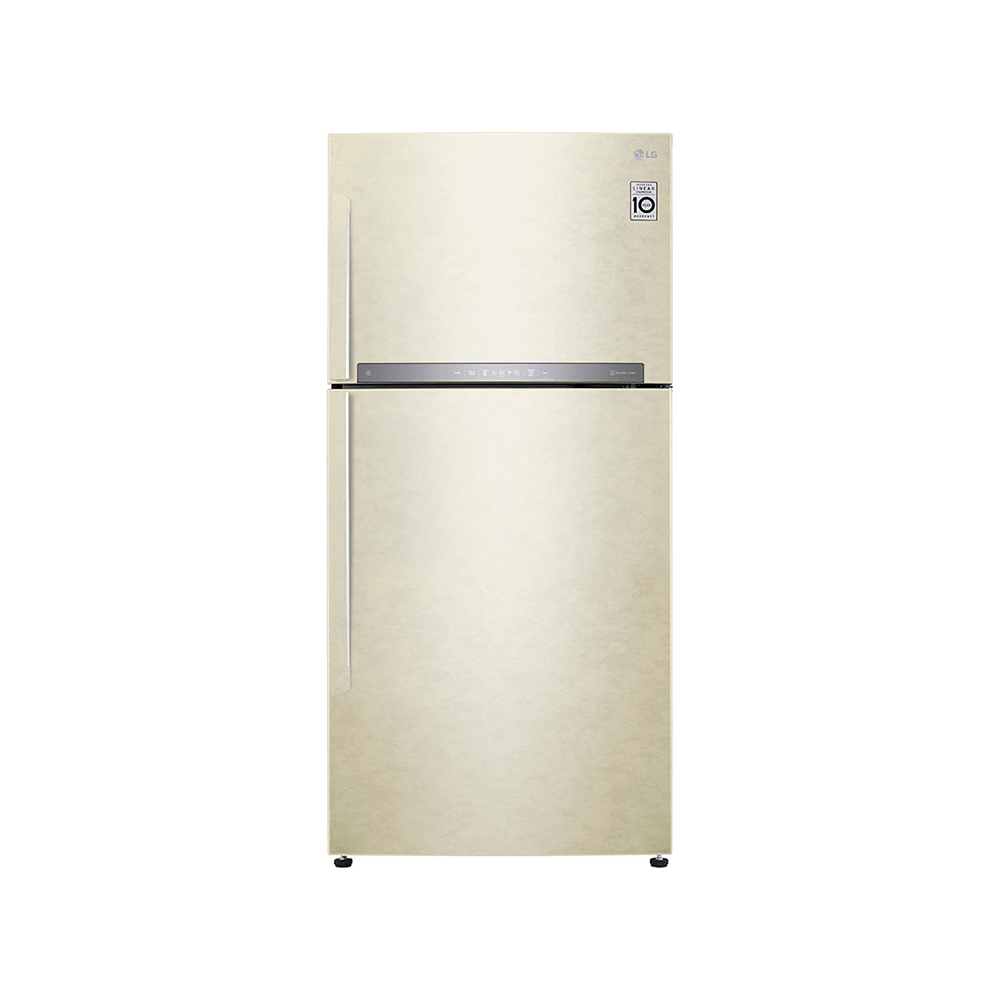 Холодильник LG с верхней морозильной камерой | Объем 506 л | Бежевый | DoorCooling⁺™ | Linear Inverter Compressor