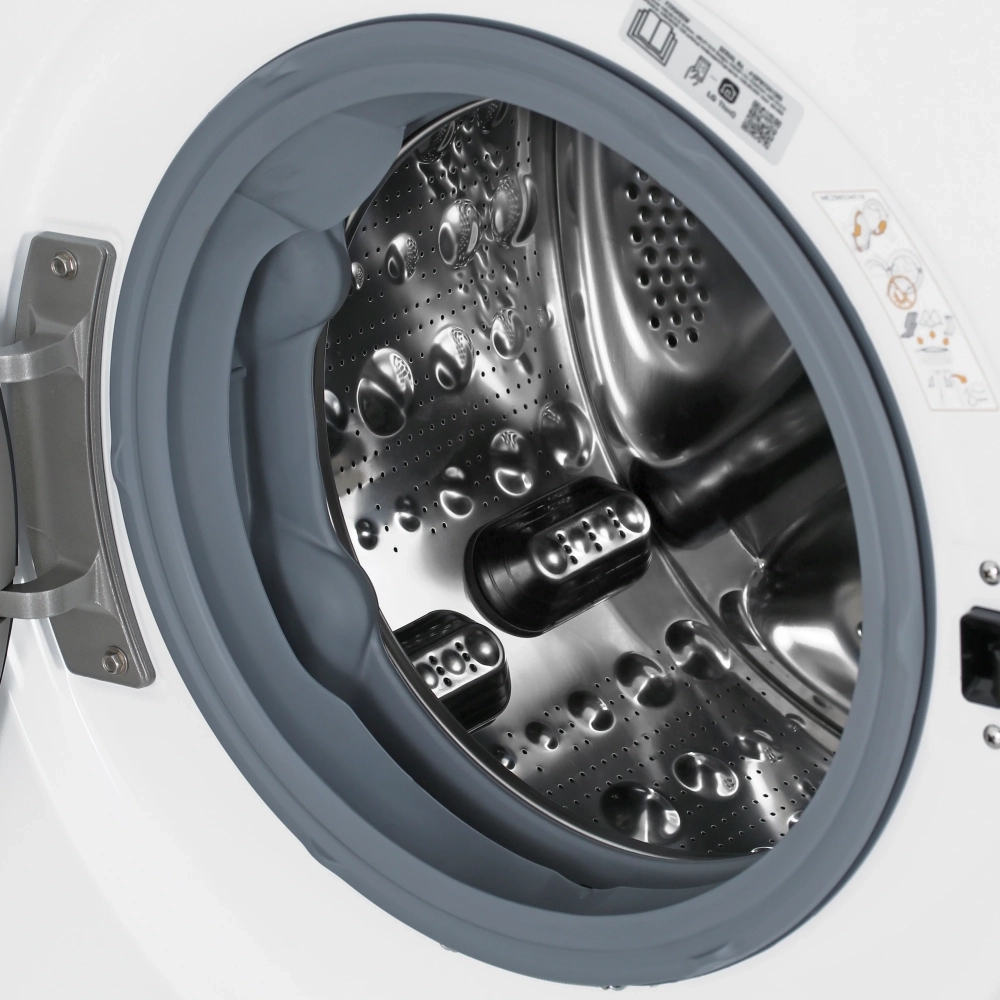Стиральная машина узкая LG F2V5HS5W с паром, 7 кг
