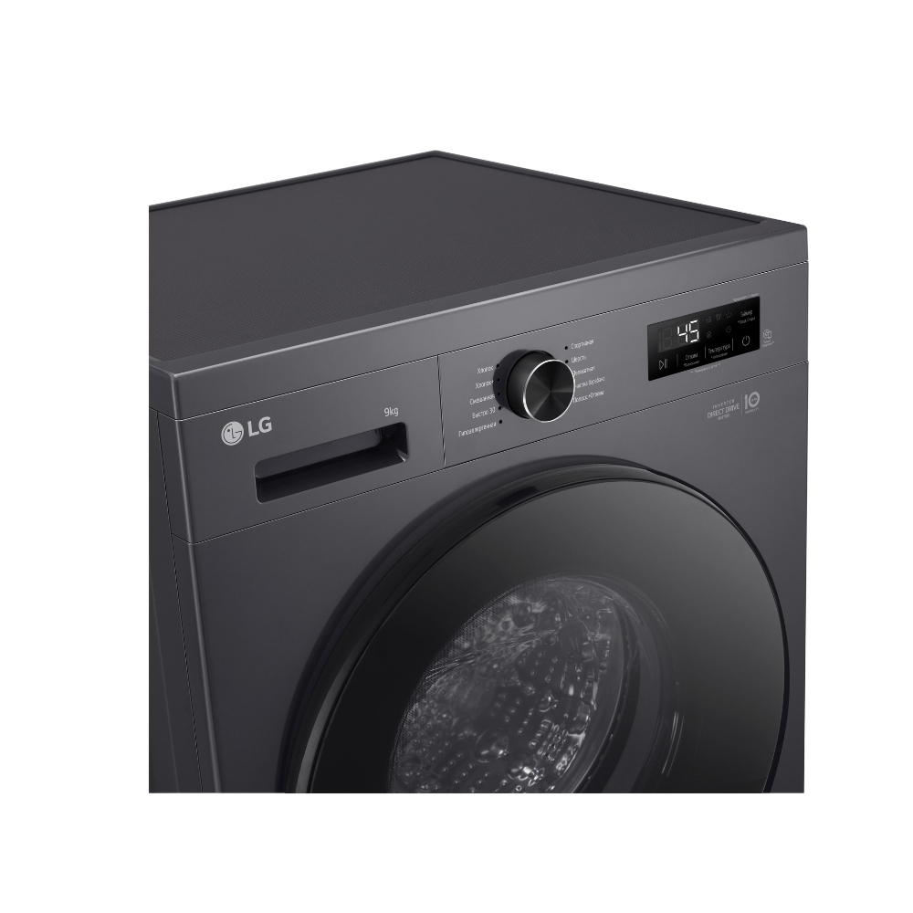 Стиральная машина LG 9кг, Steam™, Элегантный дизайн | LG Узбекистан
